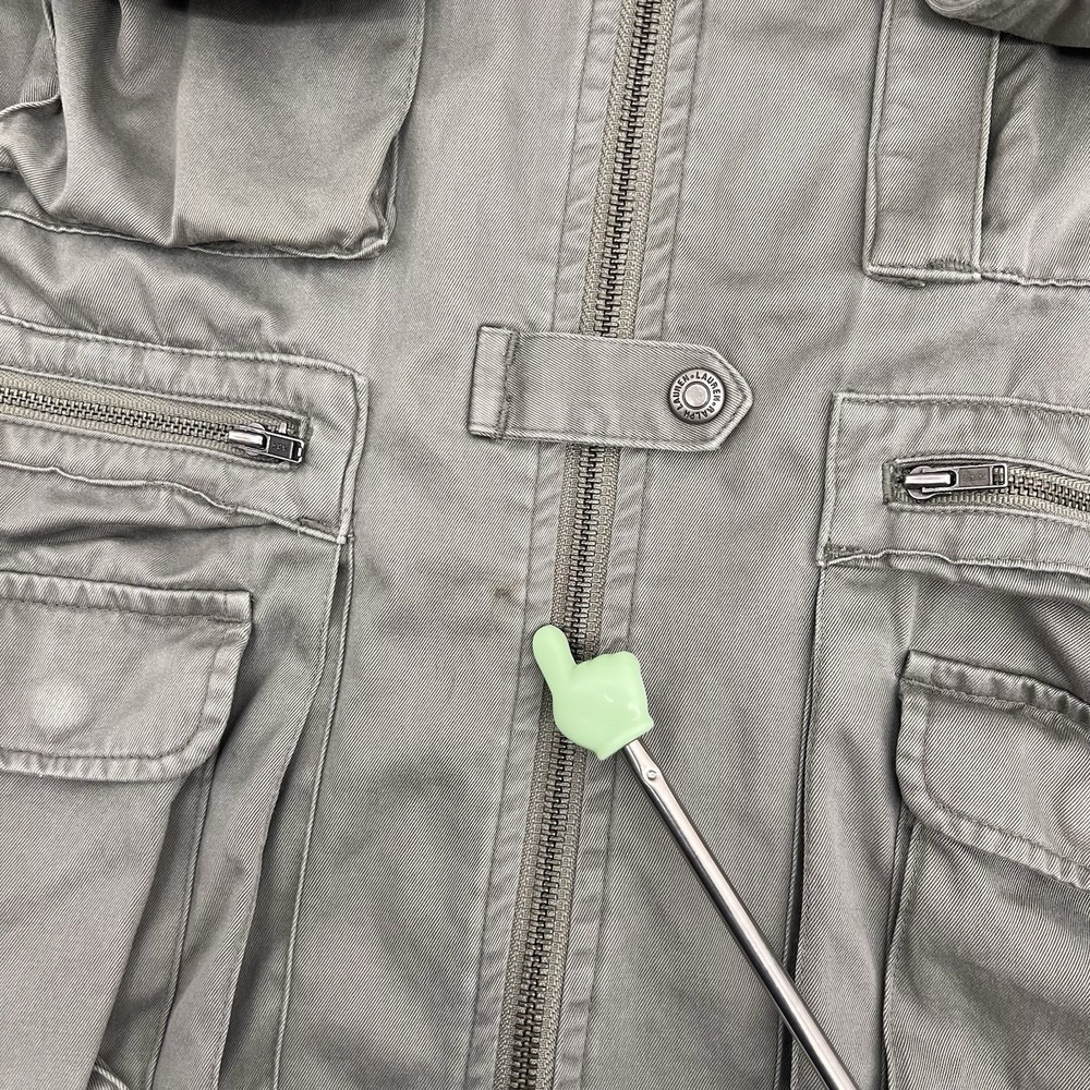 Ralph Lauren Womens Vest Size Small Green Safari Fishing Cargo Pockets Zip Up - Picture 6 of 8